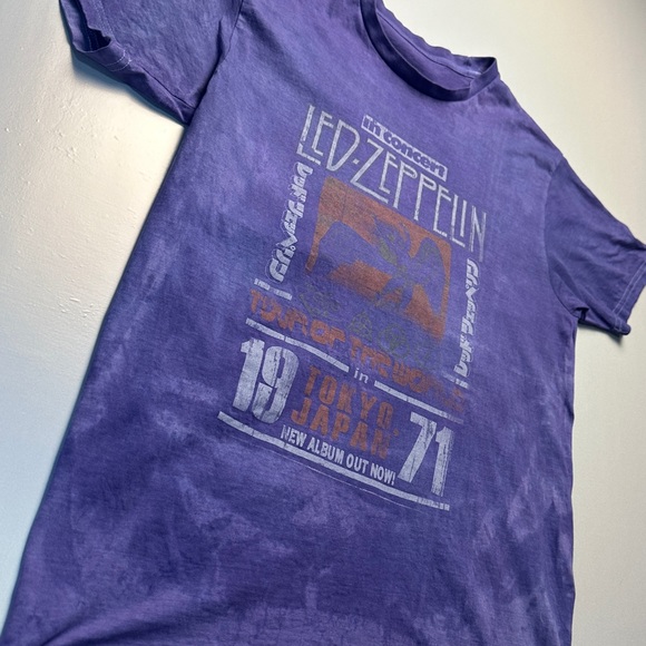 Led Zeppelin Solid Tie Dye Band Tee - Picture 3 of 5